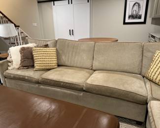 TSC design sectional sofa  34"h x 130" x 132" x 36"d