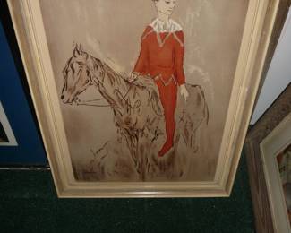 The Jester On Horse Back -Picasso print