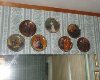 Norman Rockwell Plates WITH papers