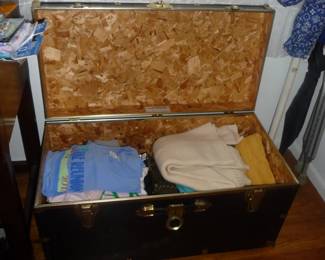 chest with wool clothes