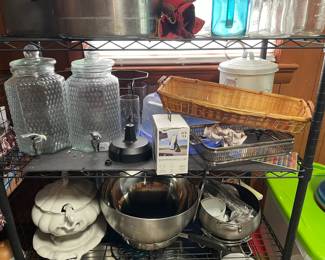 Cooking and entertainment items.