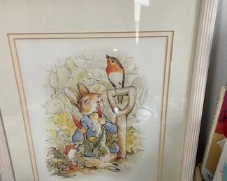Beatrix Potter framed print.