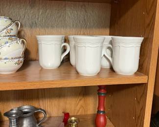 Cups and candle stick holders.