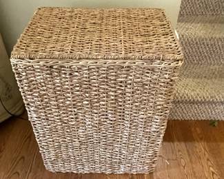 Wicker hamper.