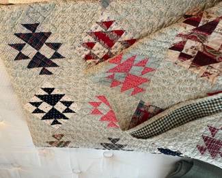 Beautiful hand-made quilt.