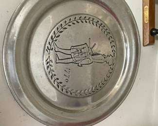 Wilton RWP 1776 Liberty Drummer Boy 11" Pewter Plate.