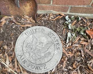 Unite States Air Force garden stone.