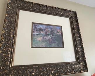 Framed print.