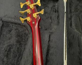 Red Artisan Bass Guitar.
