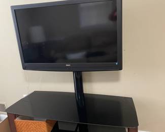 TV on stand.