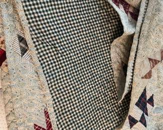 Beautiful hand-made quilt.