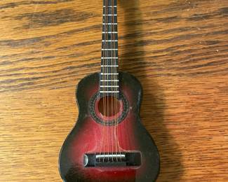 Small model guitar.