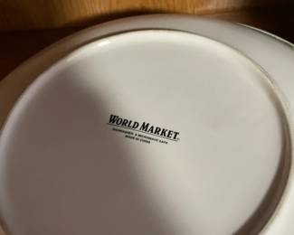 World Market Christmas plates.