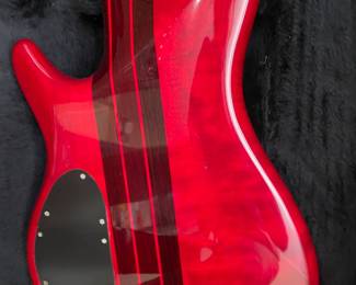 Red Artisan Bass Guitar.