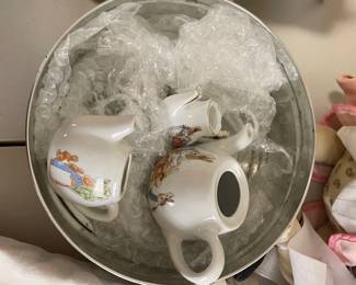 All things Beatrix Potter - books, tins, dolls, crib set, ceramics and more!!