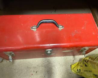 Metal tool box.