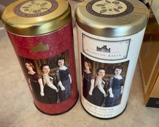 Downtown Abbey Tea cans (empty).