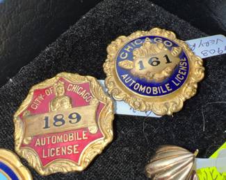 Chicago Automobile License Badge
