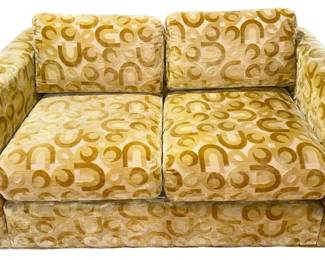 Mid Century Yellow Mod Sofa
