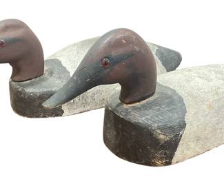 Two Wooden Duck Decoys
