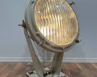 20th C. Nautical Ship Search Light, CROUSE HINDS
