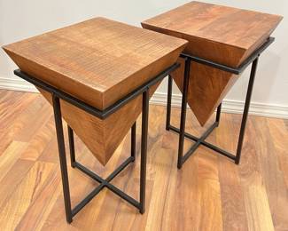 Inverted Obelisk Side Tables, After SARREID
