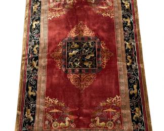 Antique Art Deco Oriental Rug
