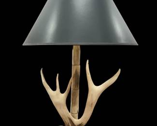 Rustic Antler Table Lamp

