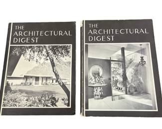 Two 1960s Architectural Digest Interior Design Magazines
