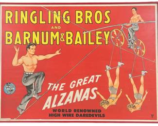 Ringling Bros & Barnum & Bailey "The Great Alzanas" Circus Poster
