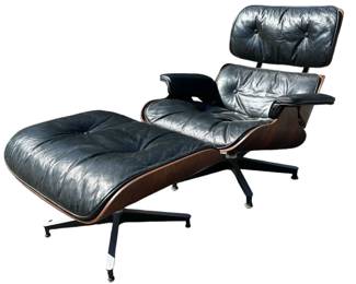 CHARLES and RAY EAMES Lounge Chair & Ottoman, model 670/671
