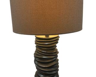 Interesting Contemporary Lopsided Stack Lamp
