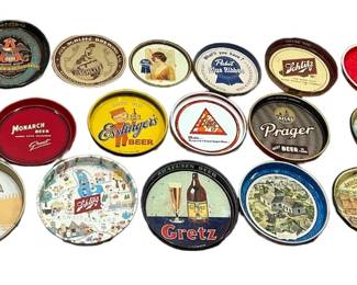 Collection Mid Century Beer Advertisement Serving Trays

