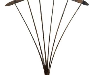 Early 20th C Folk Art Wood Trellis
