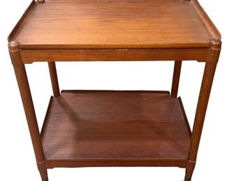 Mid Century Teak Bar Cart, Folding
