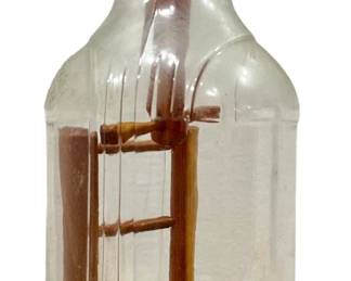Folk Art Bottle Whimsey, Miniature Chair
