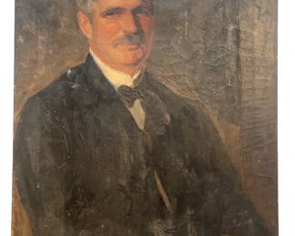 Oil on Canvas Portrait of a Man
