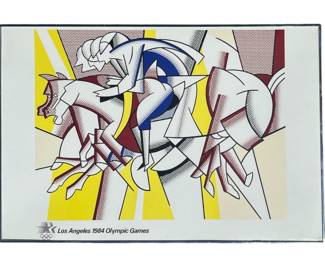 Los Angeles 1984 Olympic Games ROY LICHTENSTEIN Poster
