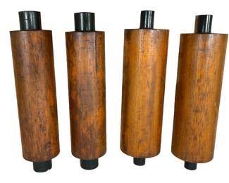 Four Antique Wood Foundry Molds
