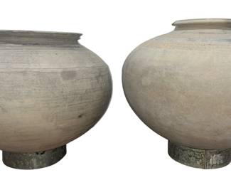 European Pottery Vessels, Pair
