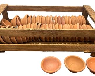 Collection Primitive Terracotta Seedling Pots
