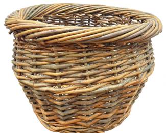 Primitive Woven Wicker Basket
