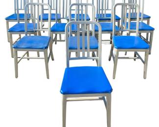 (13) Mid Century GOODFORM Aluminum Chairs
