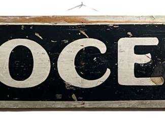 Antique Advertising Sign "Grocery"

