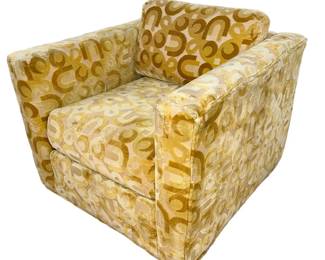 Mid Century Yellow Mod Armchair
