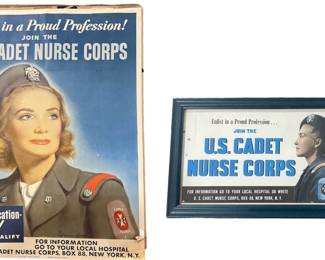Two WWII U.S. Cadet Nurse Corps Recruitment Posters
