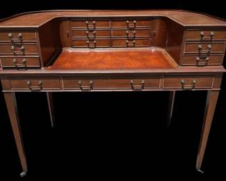 Antique Mahogany Carlton House Desk, MARSHALL FIELDS & CO.
