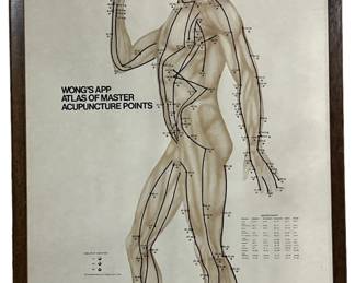 Vintage Acupuncture Points Poster
