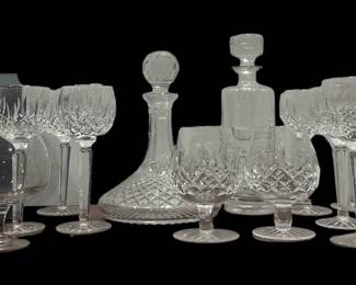 Collection WATERFORD Crystal Drinkware, "Lismore Hock" & More
