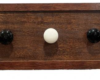 Handmade Folk Art Door Knob Coat Rack
